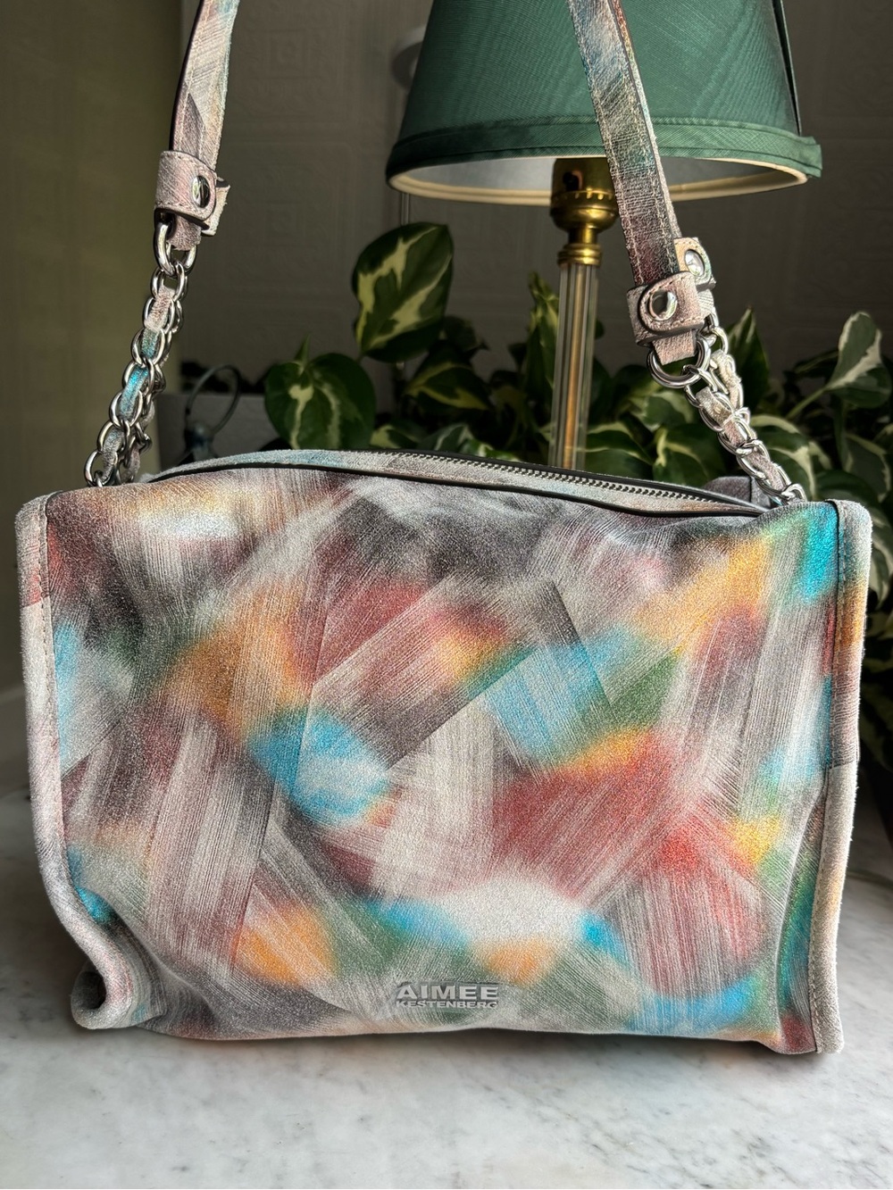 NWT Aimee Kestenberg Alexis Shoulder Bag in Brushed Multi